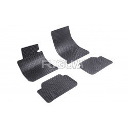 CAR RUBBER FLOOR MATS BLACK BMW 1 F20 (2011-2019) RIGUM