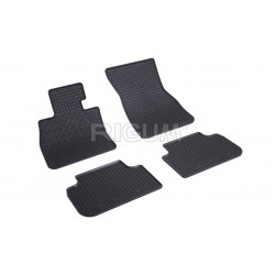 CAR RUBBER FLOOR MATS BLACK BMW 2 GRAN COUPE F44 (2020-...) RIGUM