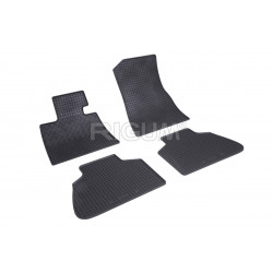 CAR RUBBER FLOOR MATS BLACK BMW X7 (G07) (2019-...) RIGUM