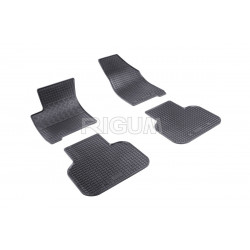 CAR RUBBER FLOOR MATS BLACK  FIAT FREEMONT (2011-...) RIGUM