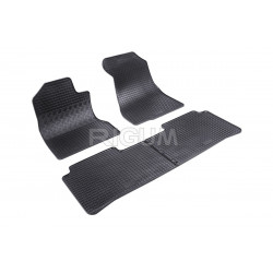 CAR RUBBER FLOOR MATS BLACK HONDA CR-V (2002-2007) RIGUM