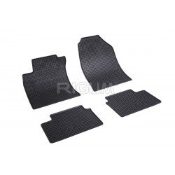 CAR RUBBER FLOOR MATS BLACK HYUNDAI i30 (2007-2012) RIGUM