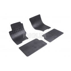 CAR RUBBER FLOOR MATS BLACK KIA SORENTO (2002-2009) RIGUM