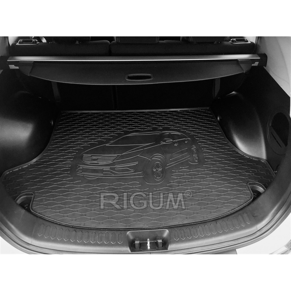 CAR RUBBER TRUNK MAT KIA SPORTAGE (2010-2015) RIGUM