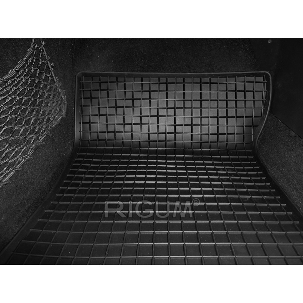 CAR RUBBER FLOOR MATS BLACK MERCEDES C-class W203 (2000-2007) RIGUM