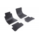 CAR RUBBER FLOOR MATS BLACK MERCEDES C-class W203 (2000-2007) RIGUM