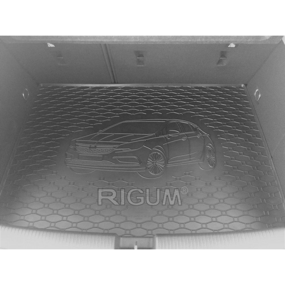 CAR RUBBER TRUNK MAT OPEL ASTRA K HB (2015-...) RIGUM