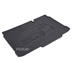 CAR RUBBER TRUNK MAT OPEL CORSA E BOTTOM FLOOR (2014-...) RIGUM