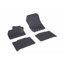 CAR RUBBER FLOOR MATS BLACK RENAULT ZOE (2013-...)  RIGUM