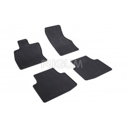 CAR RUBBER FLOOR MATS BLACK SKODA SUPERB III (2015-...) RIGUM