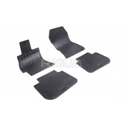 CAR RUBBER FLOOR MATS BLACK SUBARU LEGACY (2009-2015) RIGUM