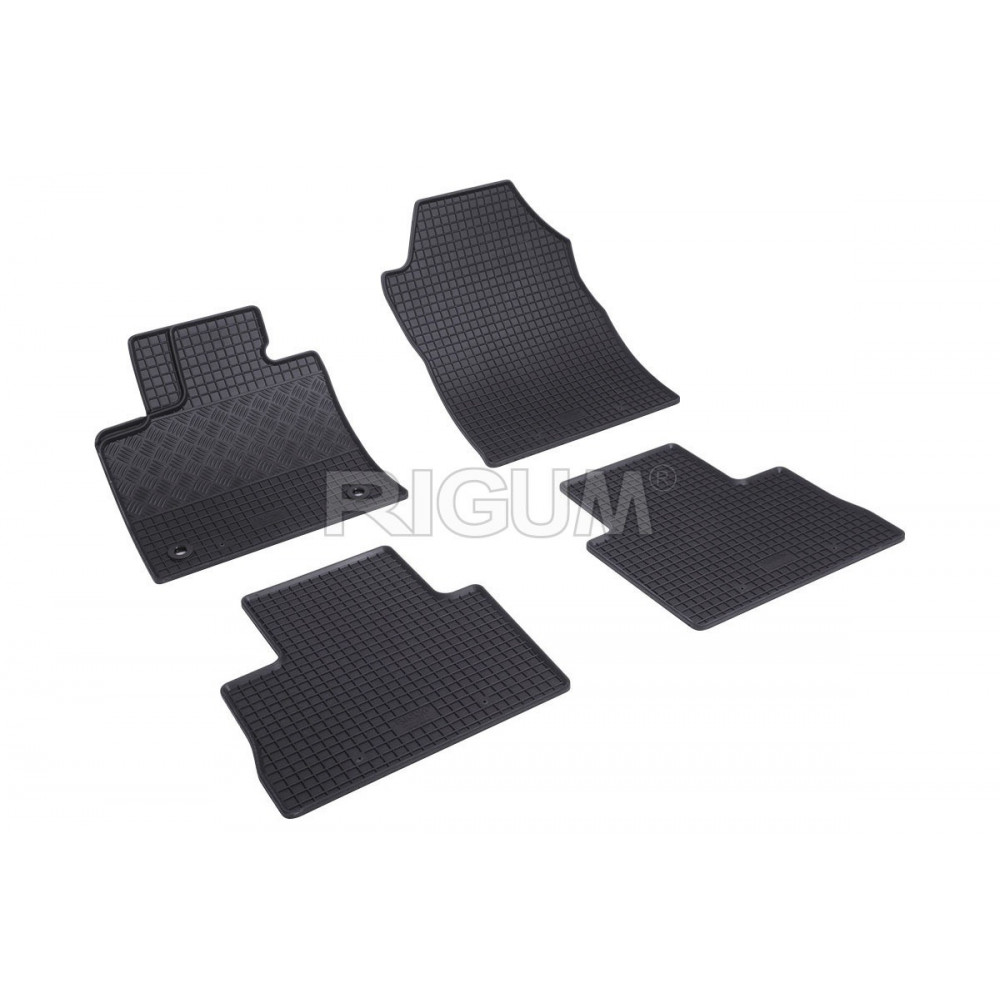 CAR RUBBER FLOOR MATS BLACK SUZUKI ACROSS (2021-...) RIGUM