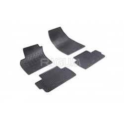 CAR RUBBER FLOOR MATS BLACK VOLVO C30 (2007-2012) RIGUM