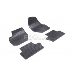 CAR RUBBER FLOOR MATS BLACK VOLVO XC60 (2008-2016) RIGUM