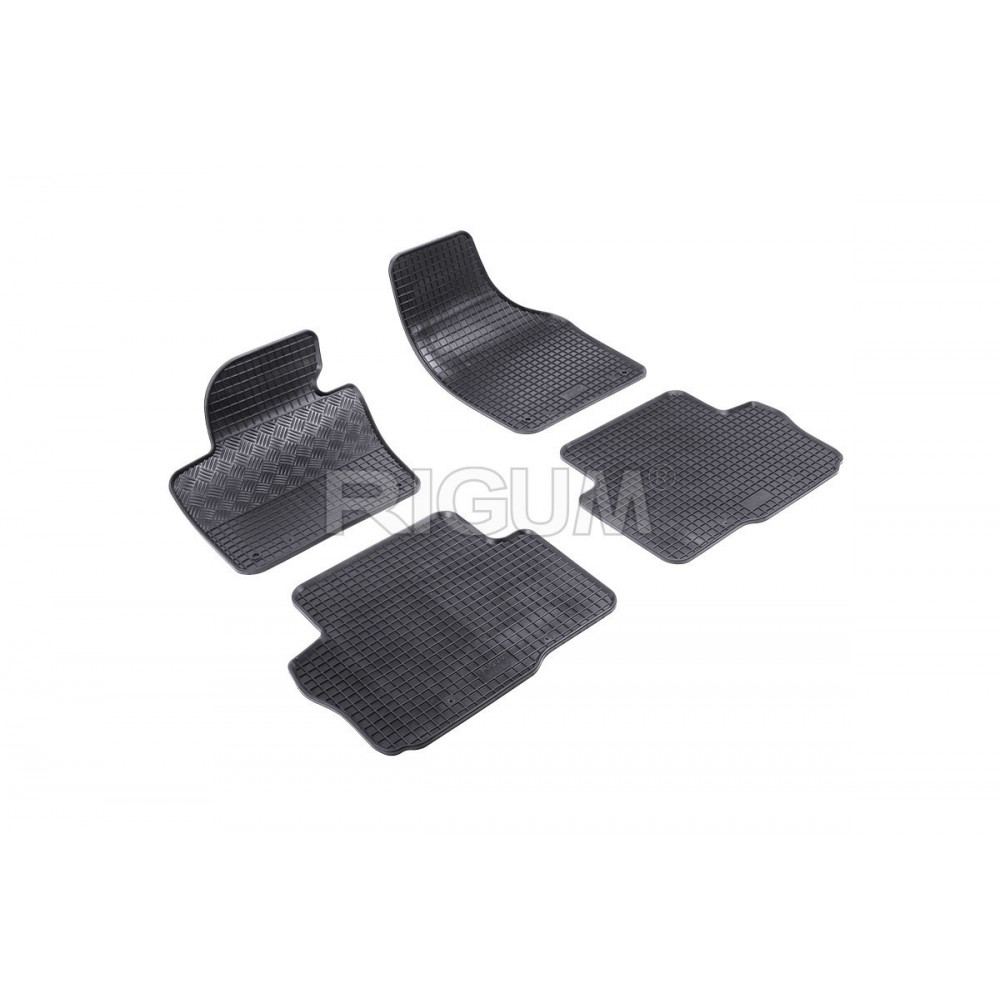 CAR RUBBER FLOOR MATS BLACK SEAT ALHAMBRA 5m (2010-...) RIGUM