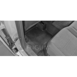 CAR RUBBER FLOOR MATS BLACK VOLKSWAGEN TIGUAN (2016-...) RIGUM