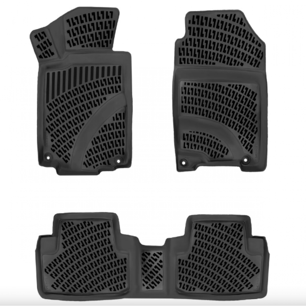 KUMIMATTOSARJA MUSTA 3D HONDA CR-V (2012-2016) RIZLINE