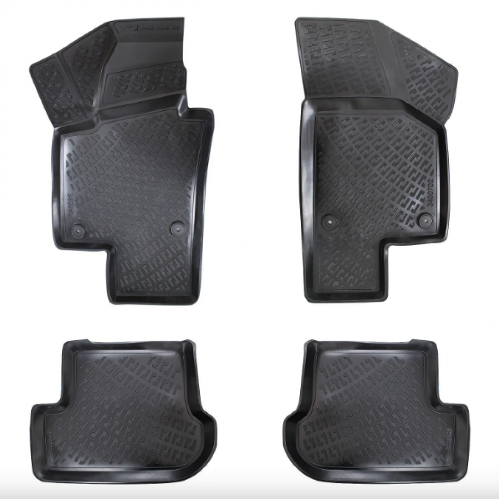 KUMIMATTOSARJA MUSTA 3D VW BEETLE (2011-2018) RIZLINE