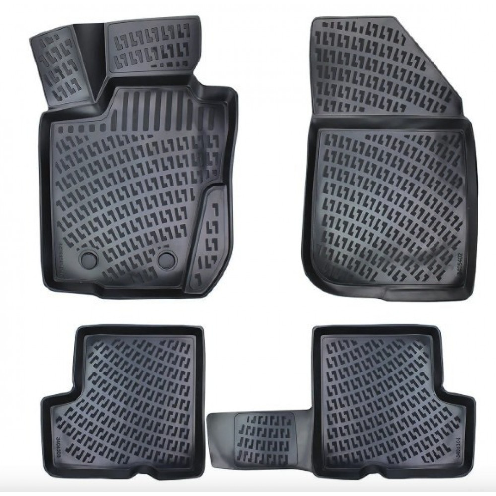 KUMIMATTOSARJA MUSTA 3D DACIA DUSTER 2WD (2010-2017) RIZLINE