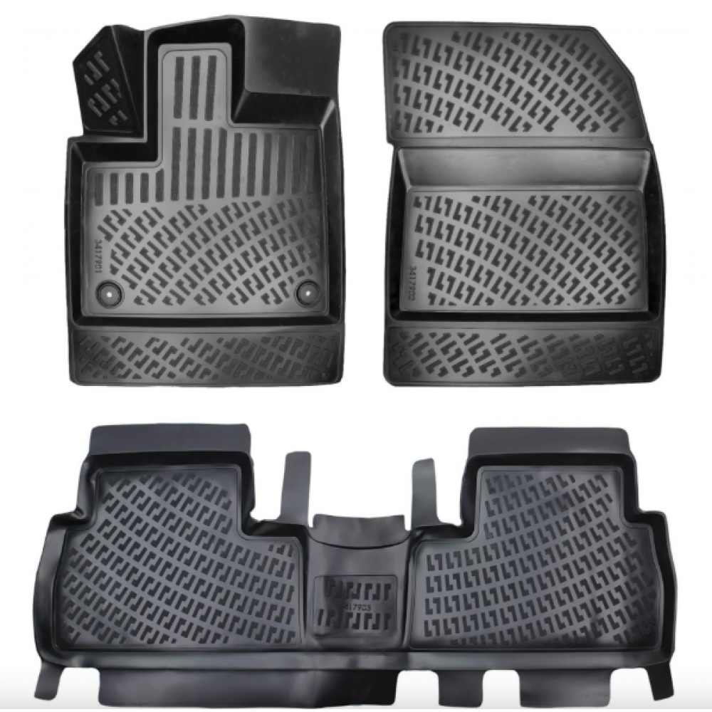 KUMIMATTOSARJA MUSTA 3D TOYOTA PROACE CITY (2019-...) RIZLINE