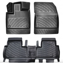 KUMIMATTOSARJA MUSTA 3D TOYOTA PROACE CITY (2019-...) RIZLINE