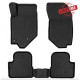 CAR RUBBER FLOOR MATS BLACK 3D PEUGEOT 2008 II (2019-...) RIZLINE PREMIUM