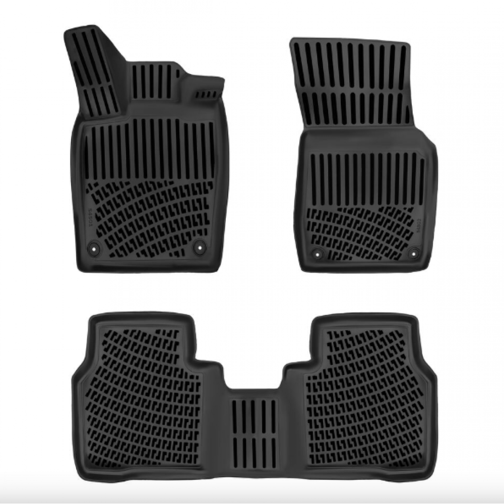 KUMIMATTOSARJA MUSTA 3D VW ID.7 (2024-...) RIZLINE