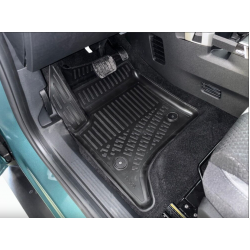CAR RUBBER FLOOR MATS BLACK 3D OPEL FRONTERA MHEV (2025-...) RIZLINE
