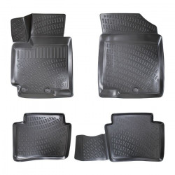 CAR RUBBER FLOOR MATS BLACK 3D KIA RIO III (2011-2017) RIZLINE