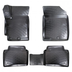 CAR RUBBER FLOOR MATS BLACK 3D KIA RIO IV (2017-...) RIZLINE