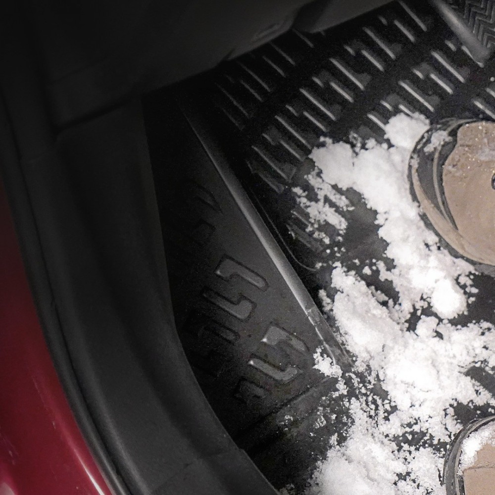 CAR RUBBER FLOOR MATS BLACK 3D Mercedes E-Class W210 (1995-2002) RIZLINE