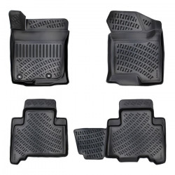 CAR RUBBER FLOOR MATS BLACK 3D TOYOTA LAND CRUISER J150 (2009-...) RIZLINE 