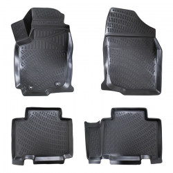 CAR RUBBER FLOOR MATS BLACK 3D TOYOTA RAV 4 IV (2012-2018) RIZLINE