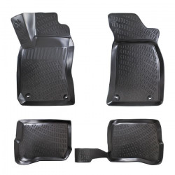 CAR RUBBER FLOOR MATS BLACK 3D VOLKSWAGEN PASSAT B5 (1997-2004) RIZLINE