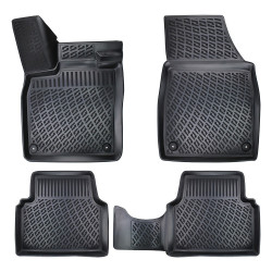 CAR RUBBER FLOOR MATS BLACK 3D AUDI Q4 E-tron (2021-...) RIZLINE