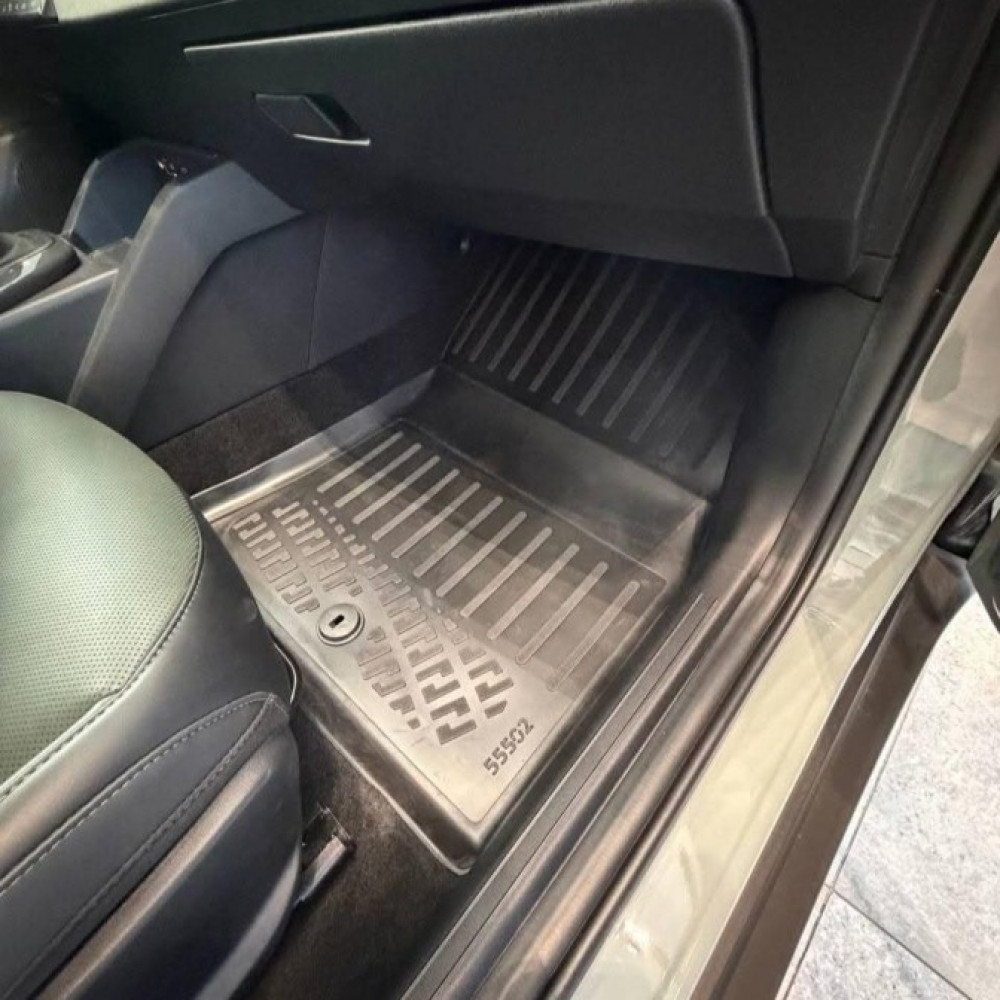 CAR RUBBER FLOOR MATS BLACK 3D KIA K4 (2025-...) RIZLINE