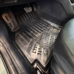 CAR RUBBER FLOOR MATS BLACK 3D KIA K4 (2025-...) RIZLINE