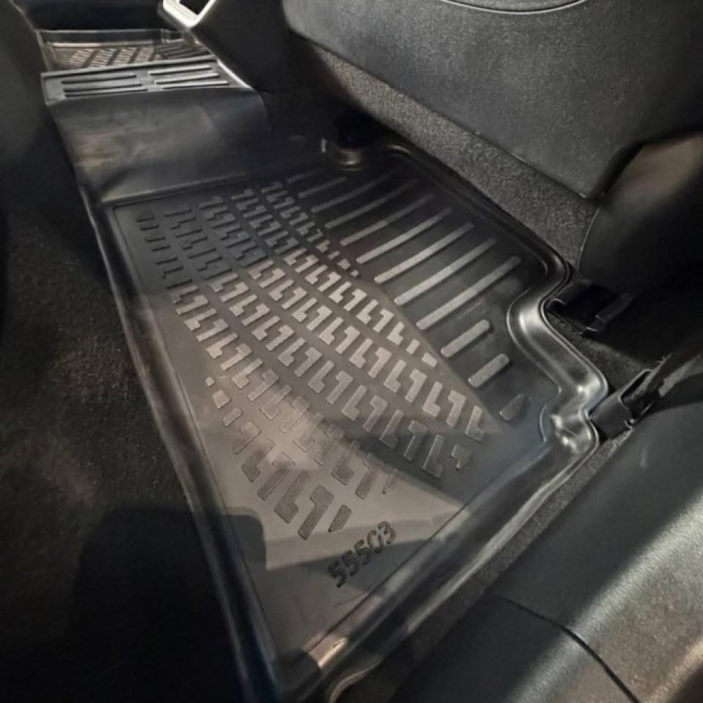 CAR RUBBER FLOOR MATS BLACK 3D KIA K4 (2025-...) RIZLINE