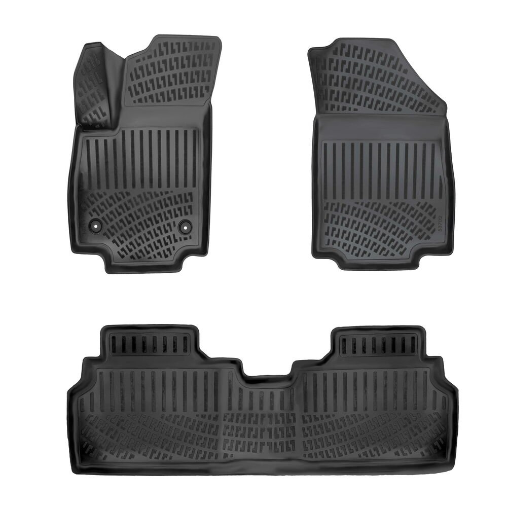 KUMIMATTOSARJA MUSTA 3D KIA EV3 (SV) (2025-...) RIZLINE