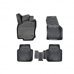 CAR RUBBER FLOOR MATS BLACK 3D VW TIGUAN ALLSPACE (2017-...) RIZLINE