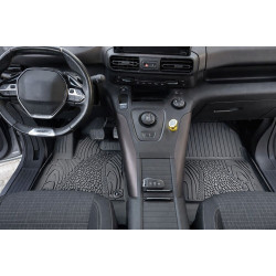 GUMINIAI KILIMELIAI JUODI 3D CITROEN BERLINGO/PEUGEOT RIFTER (2018-...) RIZLINE PREMIUM