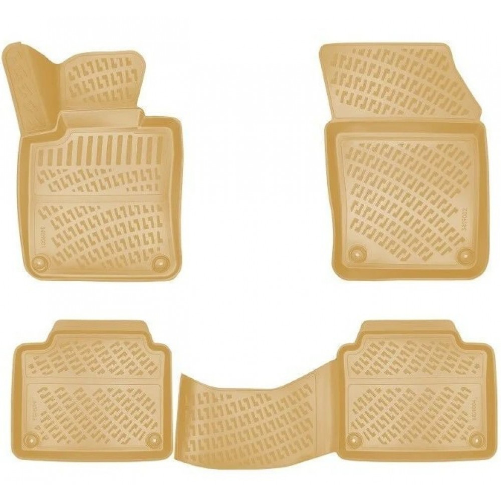 KUMIMATTOSARJA BEIGE 3D VOLVO V90 (2016-...) RIZLINE