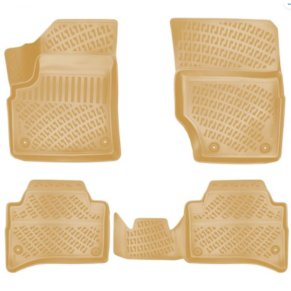 KUMIMATTOSARJA BEIGE 3D VOLKSWAGEN TOUAREG (2002-2010) RIZLINE