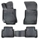CAR RUBBER FLOOR MATS BLACK 3D Mercedes E-Class W210 (1995-2002) RIZLINE