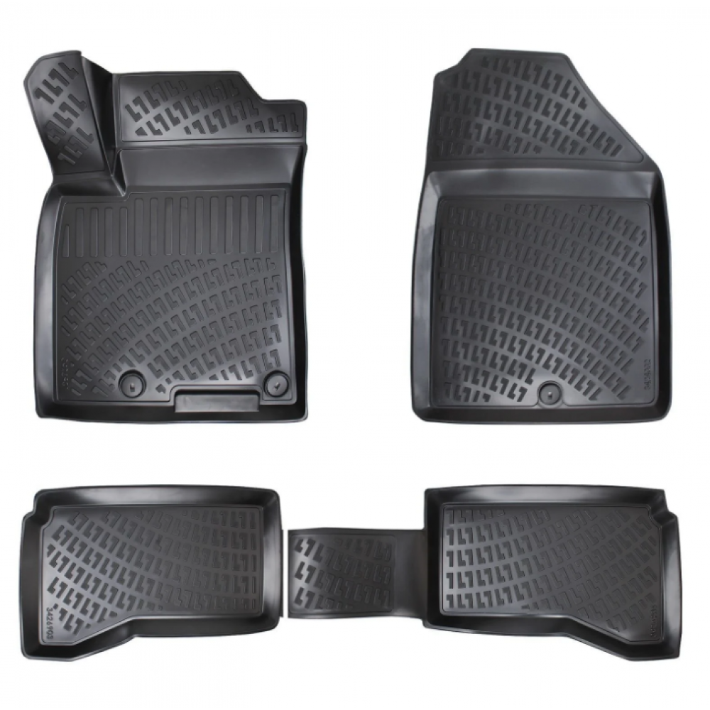 AUTO KUMMIMATID MUSTAD 3D KIA NIRO (2017-2022) RIZLINE