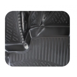 CAR RUBBER FLOOR MATS BLACK 3D Kia Sportage (2021-...) RIZLINE 