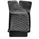 CAR RUBBER FLOOR MATS BLACK 3D Volkswagen Caddy (2v.) (2004-2020) RIZLINE