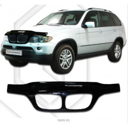 Дефлектор капота черный BMW X5 E53 (2004-2007) SCOUTT