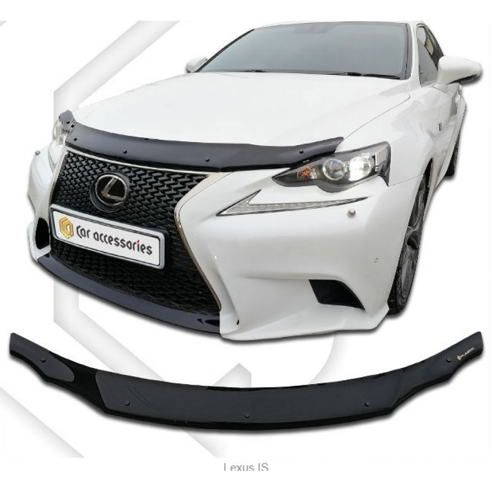 Дефлектор капота черный LEXUS IS (2013-...) SCOUTT