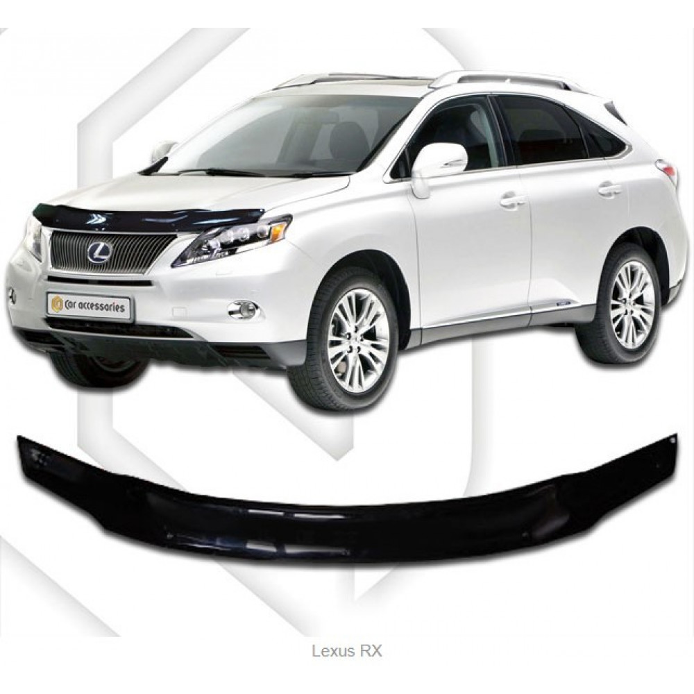 Дефлектор капота черный LEXUS RX (2009-2015) SCOUTT